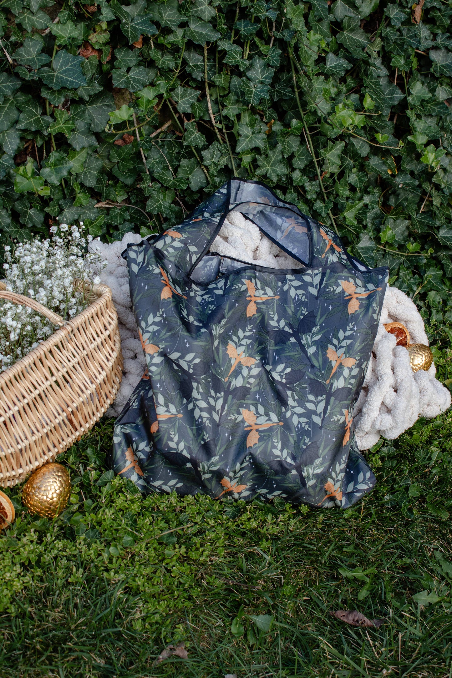 Fourth Wing Tairn & Andarna | Reusable Bookish Grocery Tote