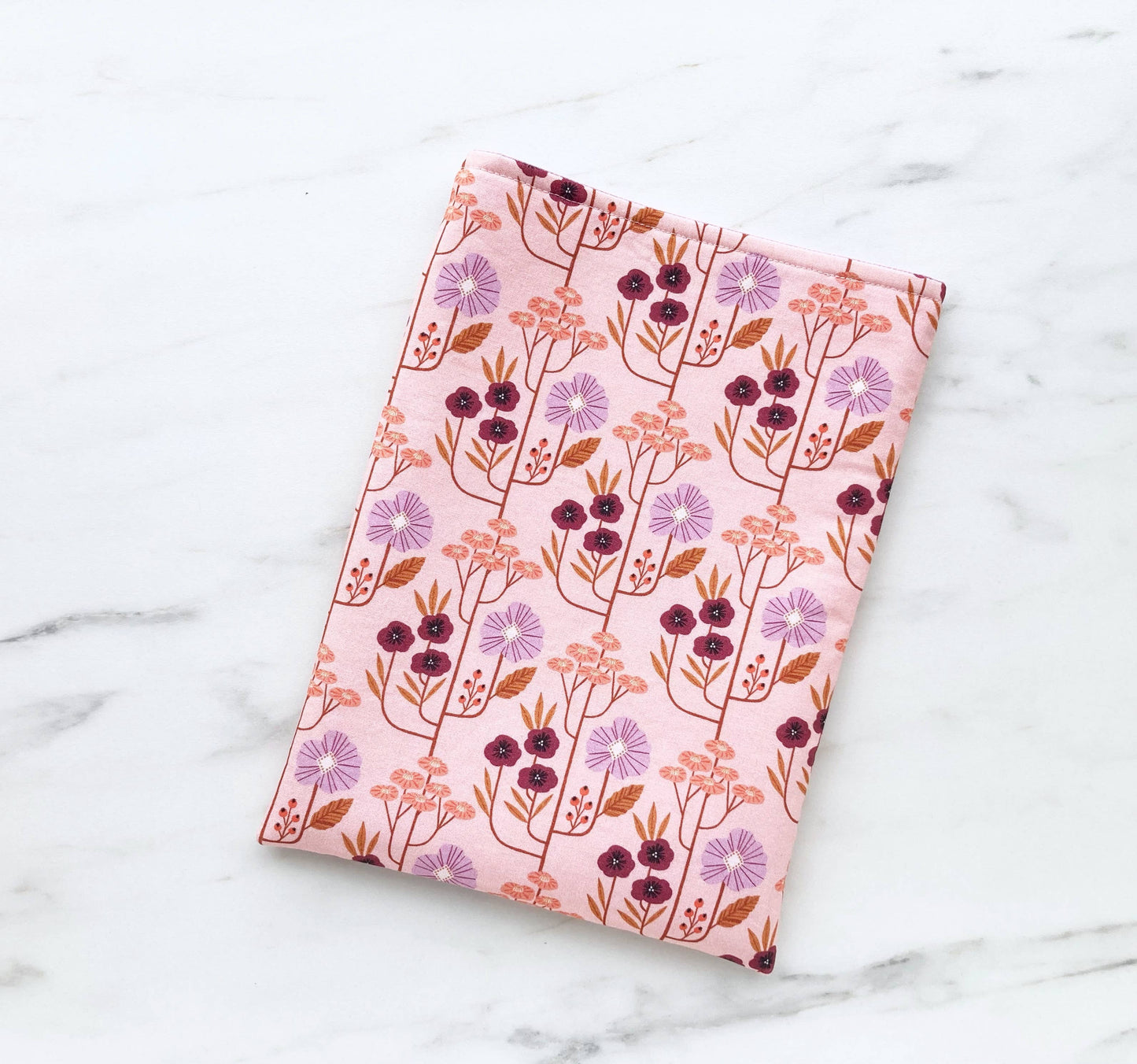 Floral Trellis padded book / kindle pouch