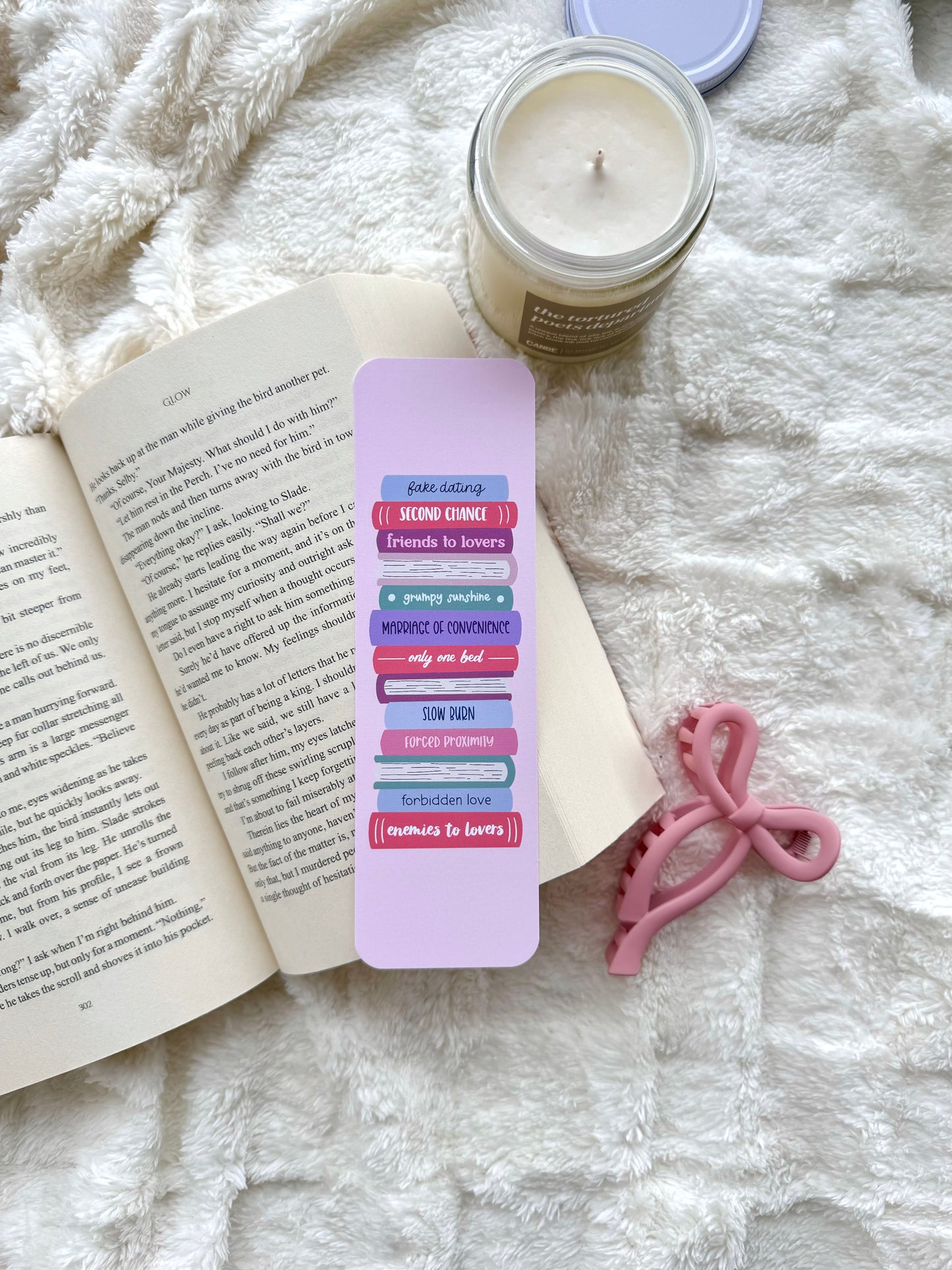 Sweet & Cute Romance Reader Bookmark