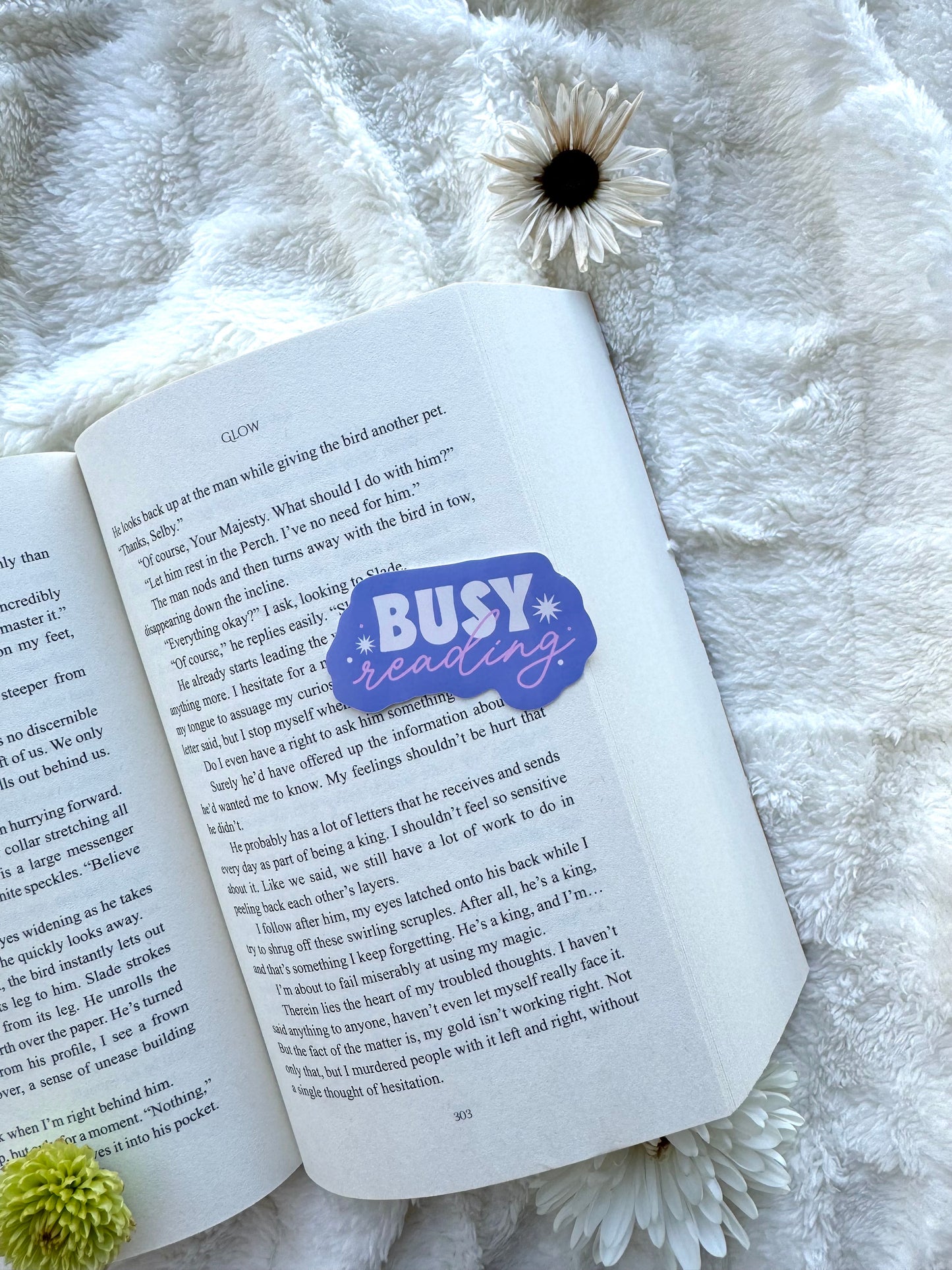 Busy Reading Sticker