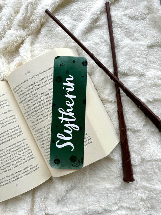 Magic Houses Bookmark -Green Slytherin