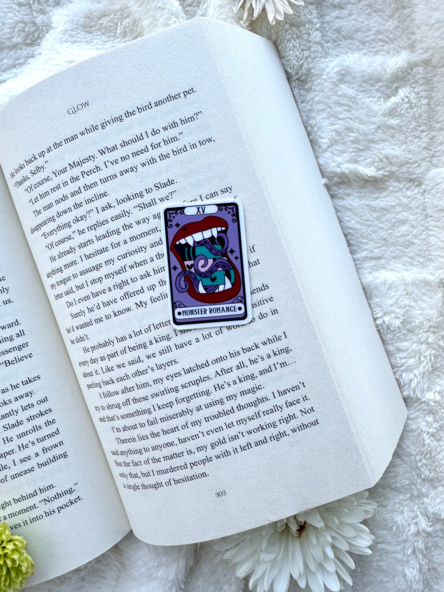 Monster Romance Book Tarot Card Sticker