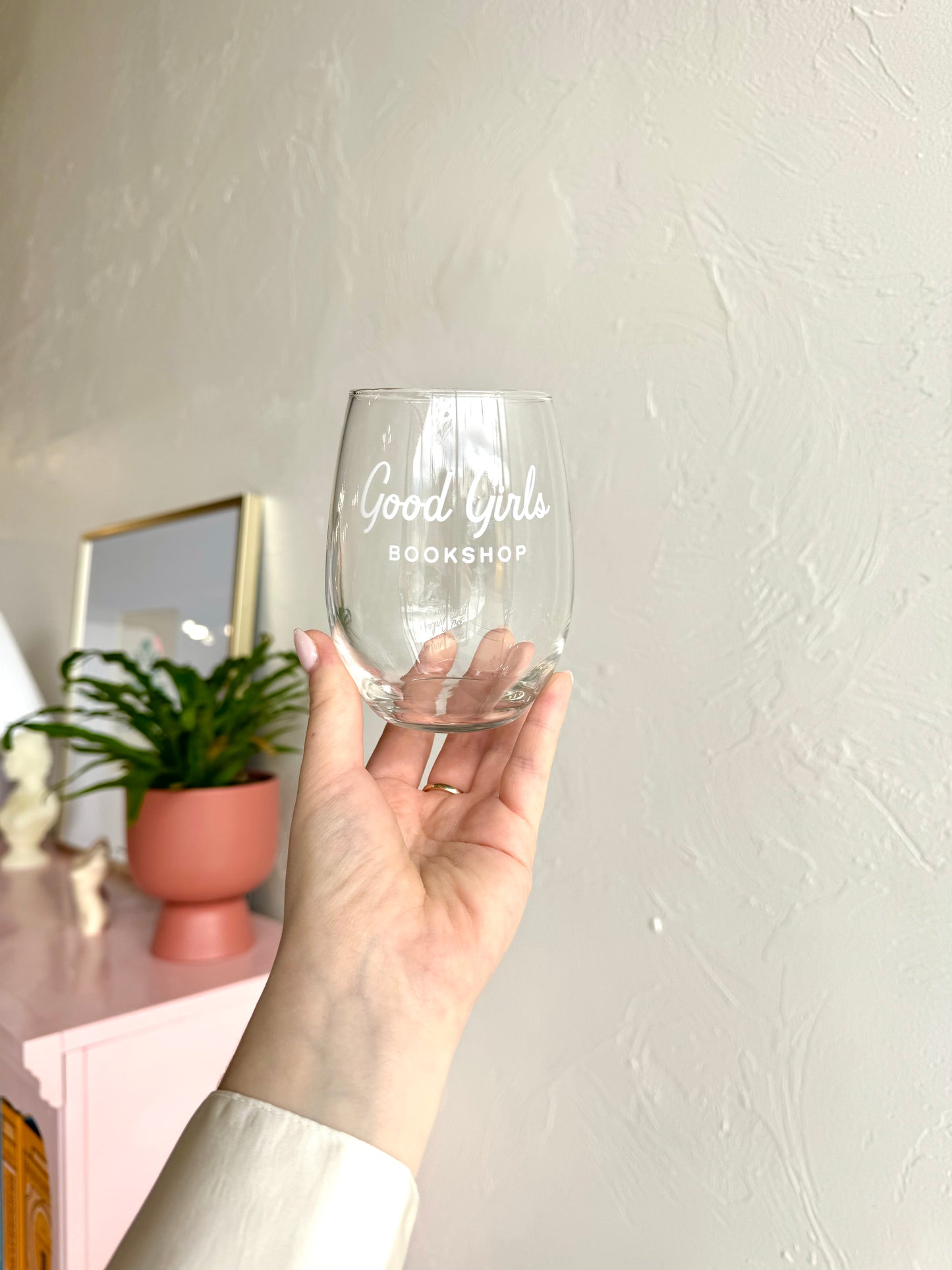 Good Girls Bookshop Wine Glass