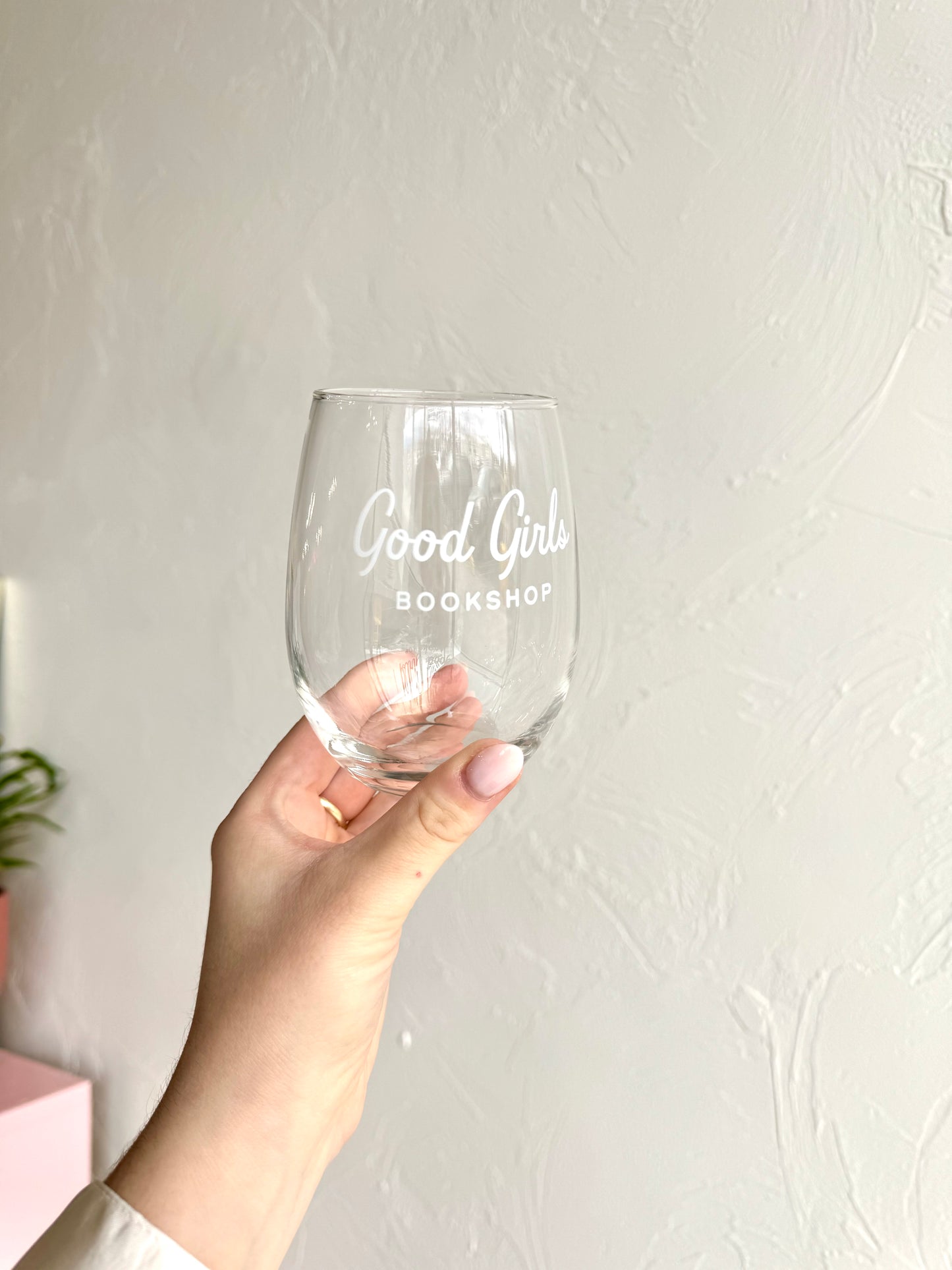 Good Girls Bookshop Wine Glass