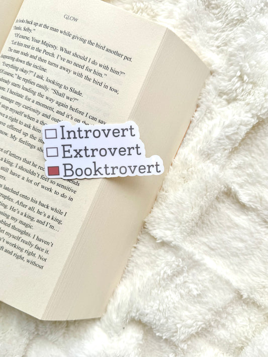 Booktrovert Sticker