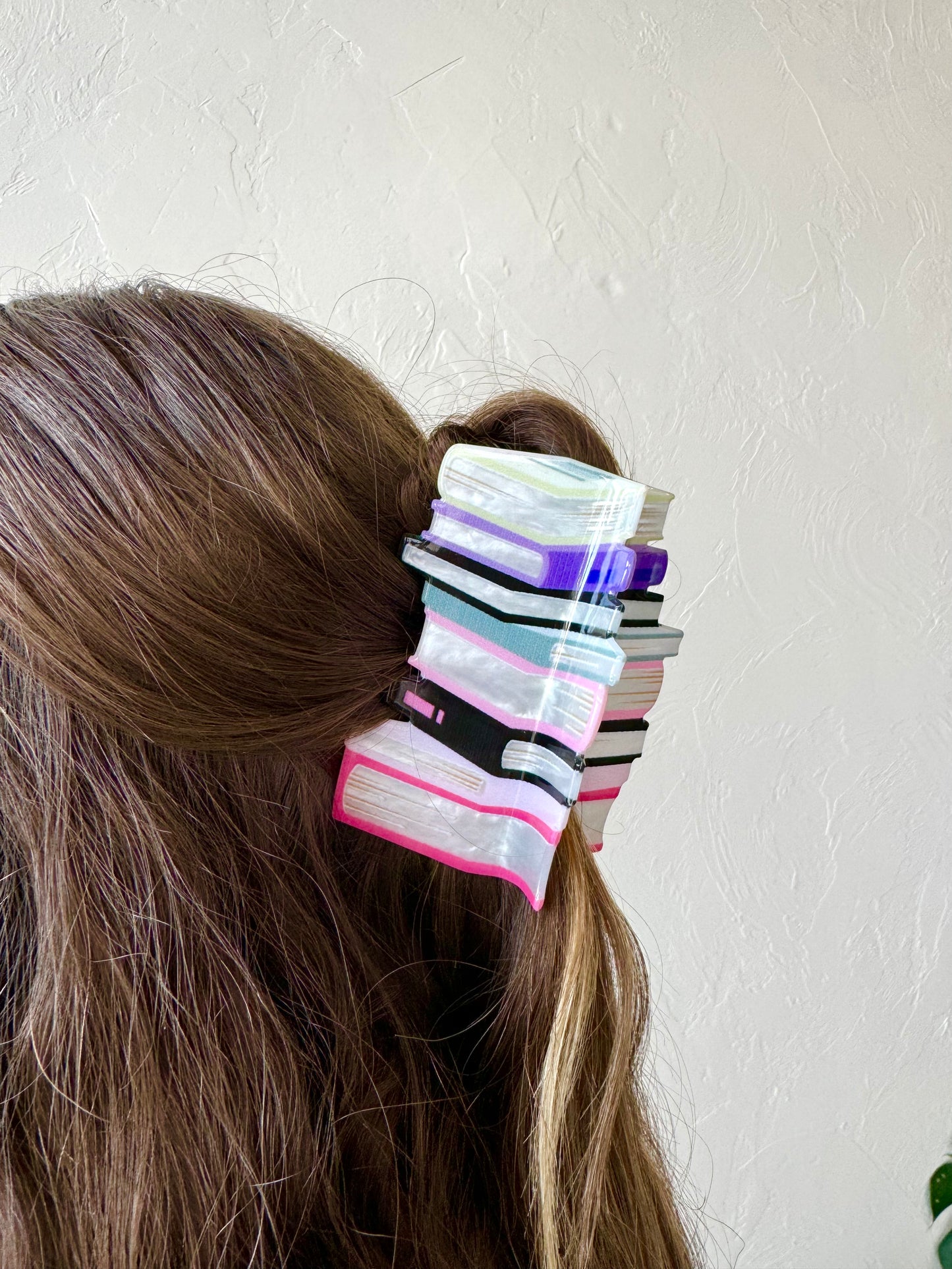 Book Stack Claw Clip