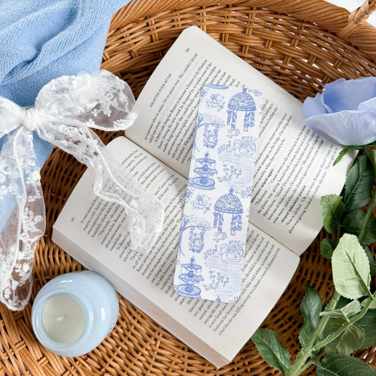 Teddy Bear Toile Bookmark