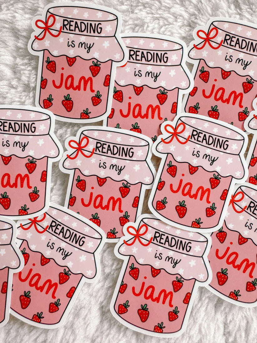 Reading is My Jam Sticker