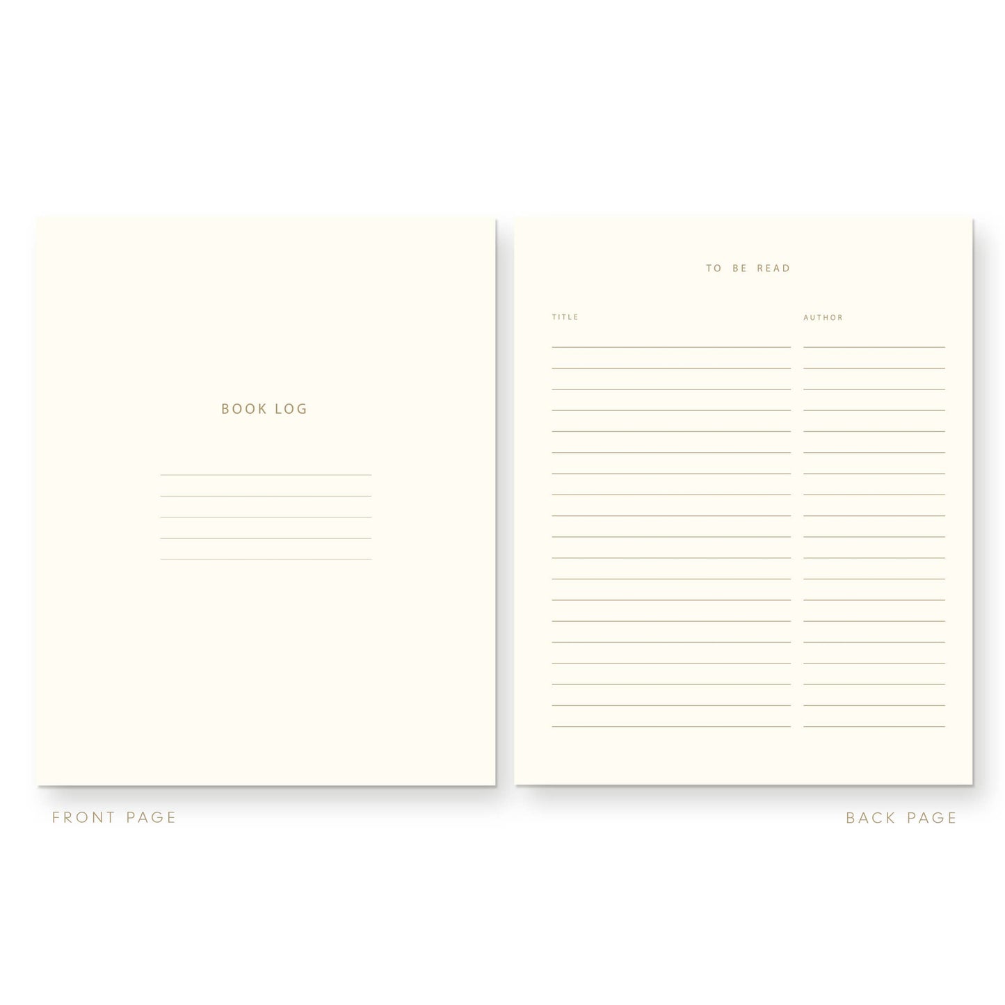 Book Report Book Log Journal