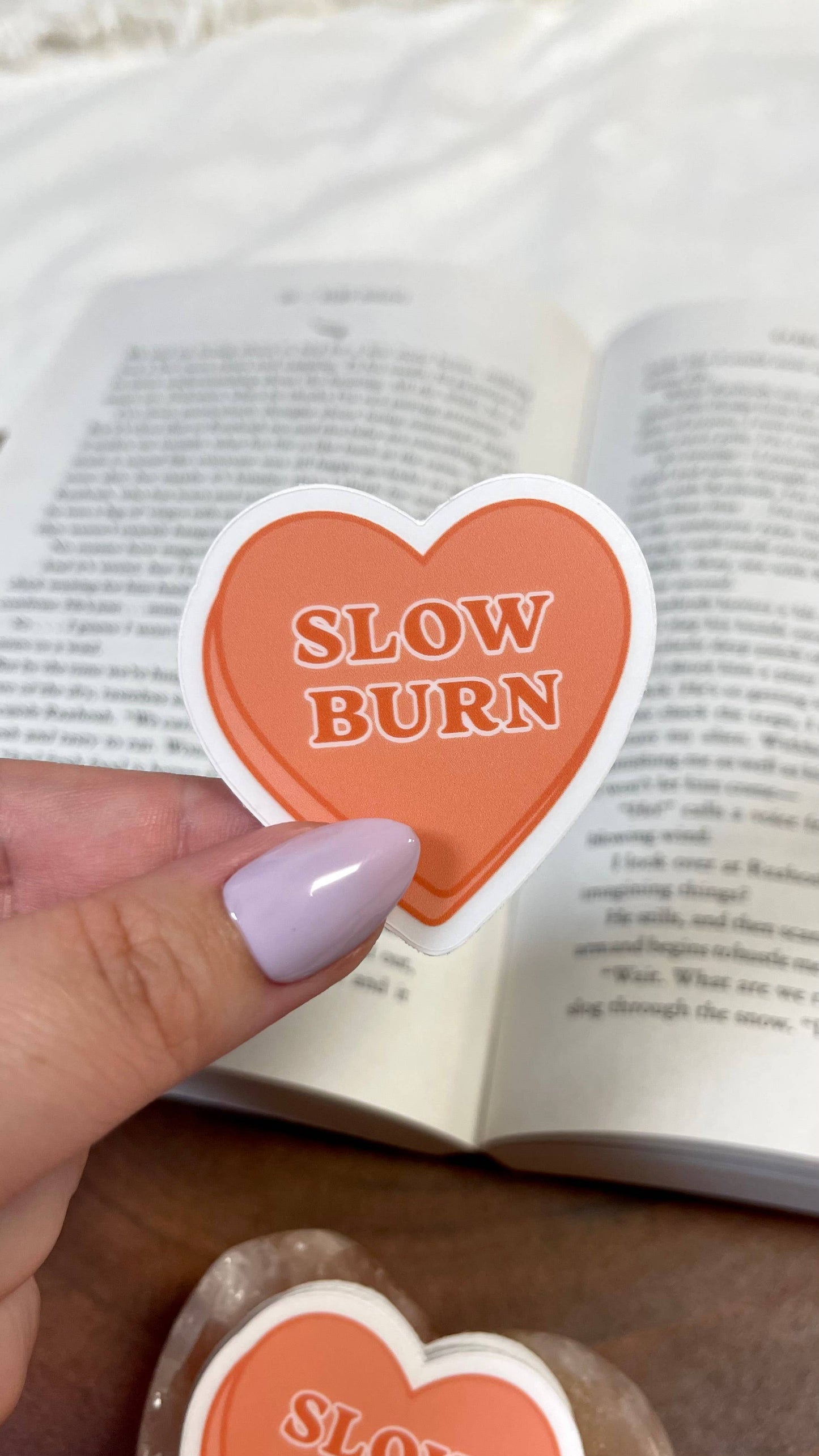 Slow Burn Candy Heart Sticker