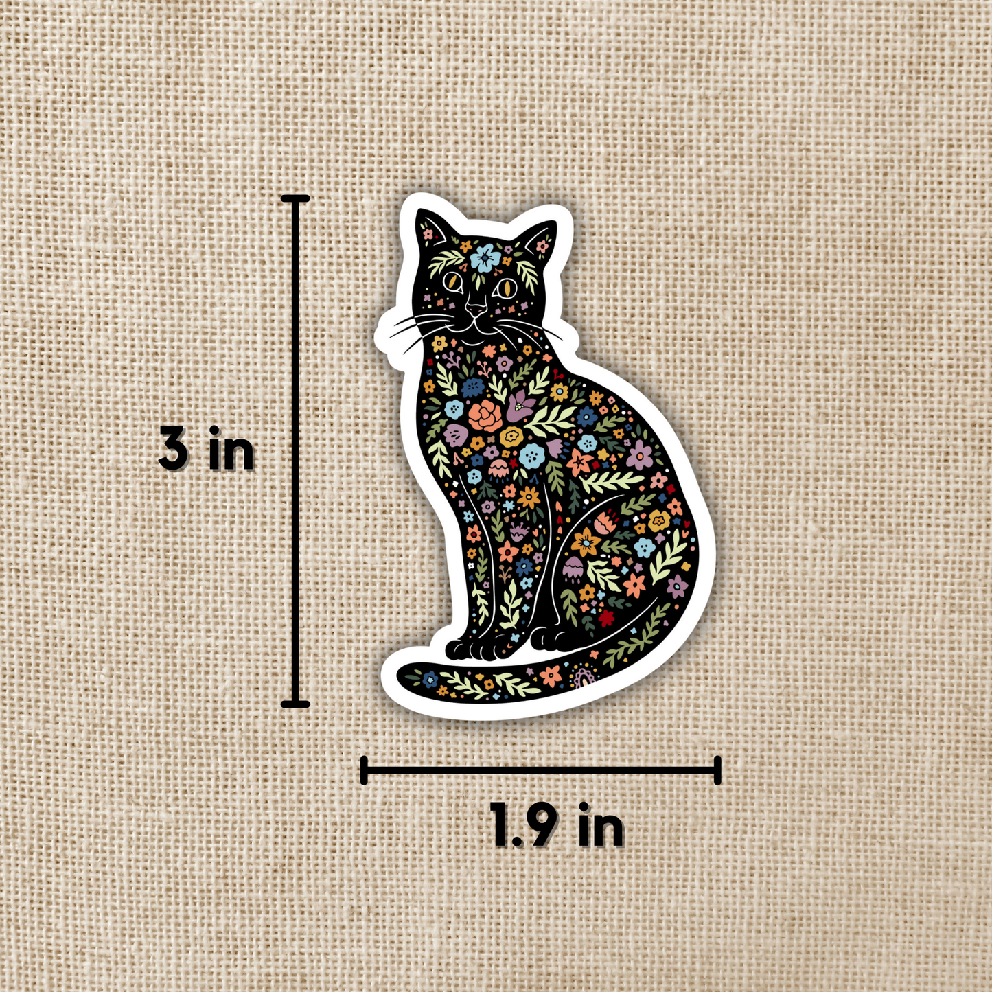 Magic Boho Cat Sticker