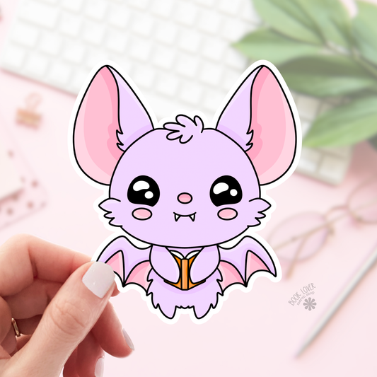 Bat Bookish Sticker