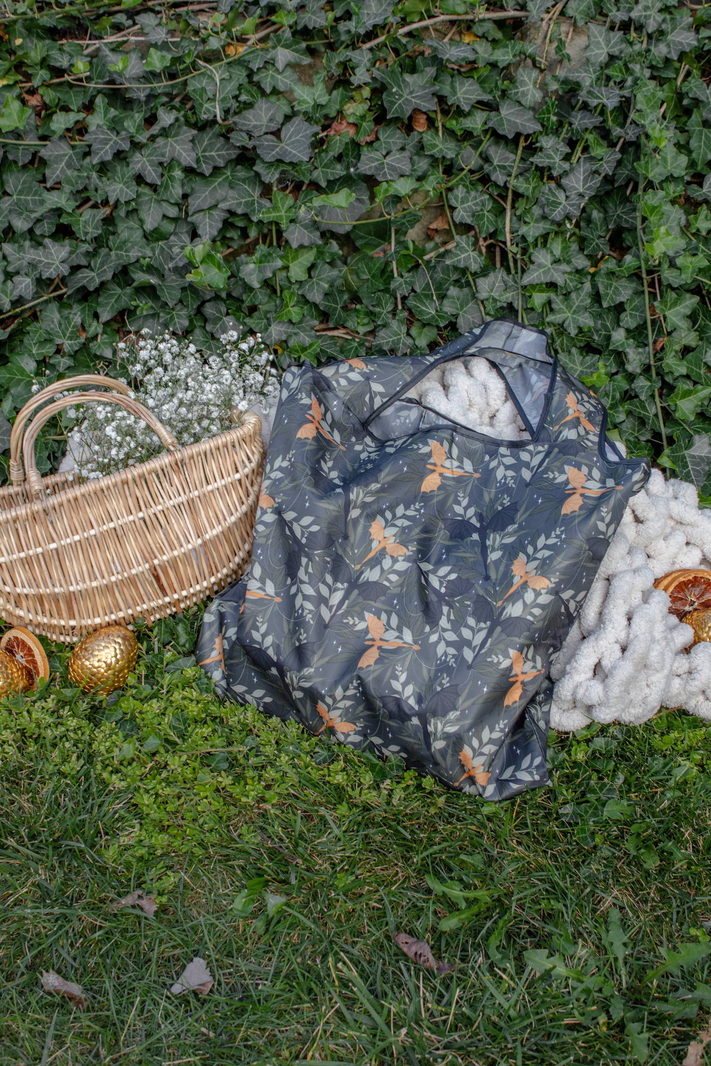 Fourth Wing Tairn & Andarna | Reusable Bookish Grocery Tote
