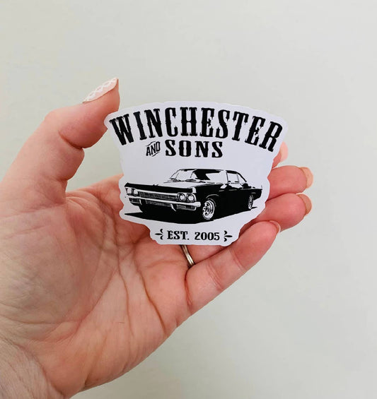 Winchester & Sons Supernatural Matte Vinyl Sticker