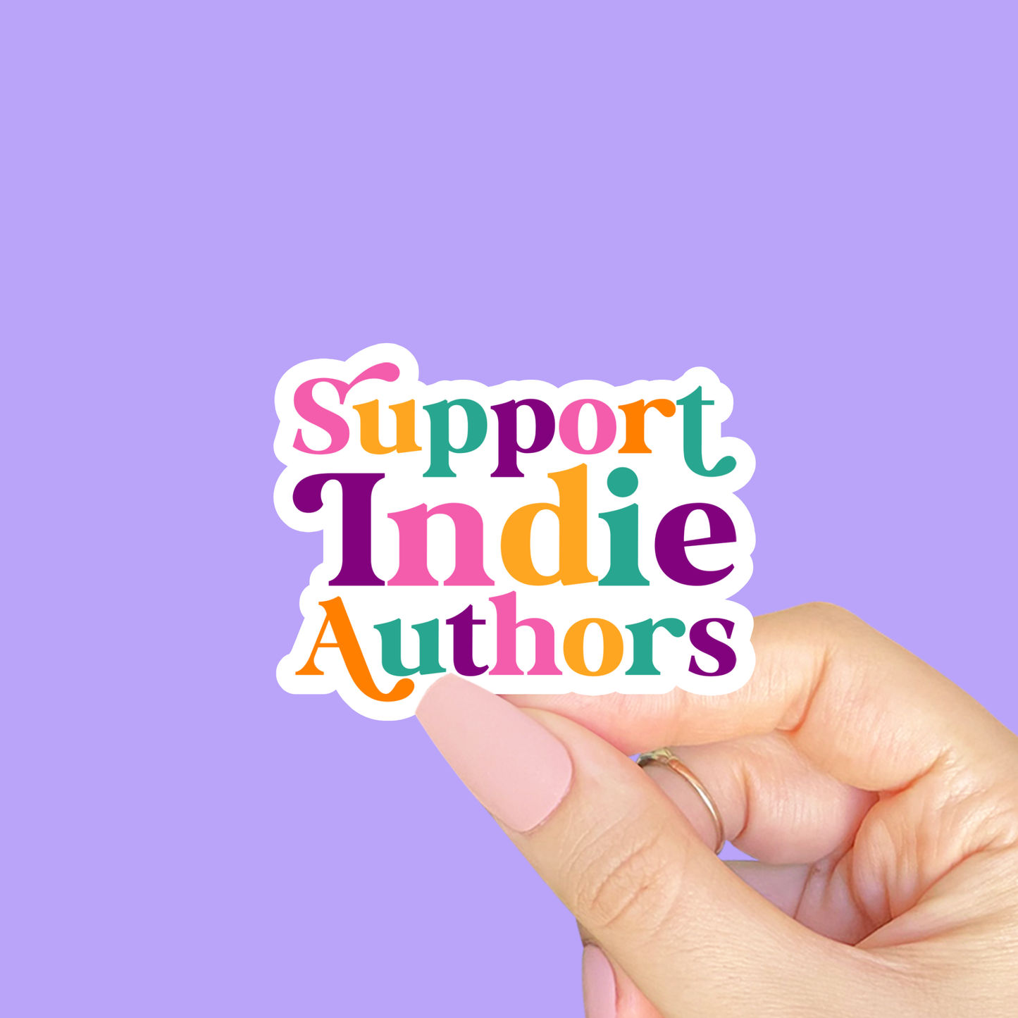 Support indie authors stickers