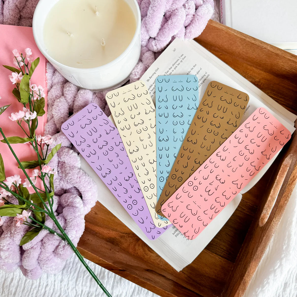 Pink Boobie Bookmark