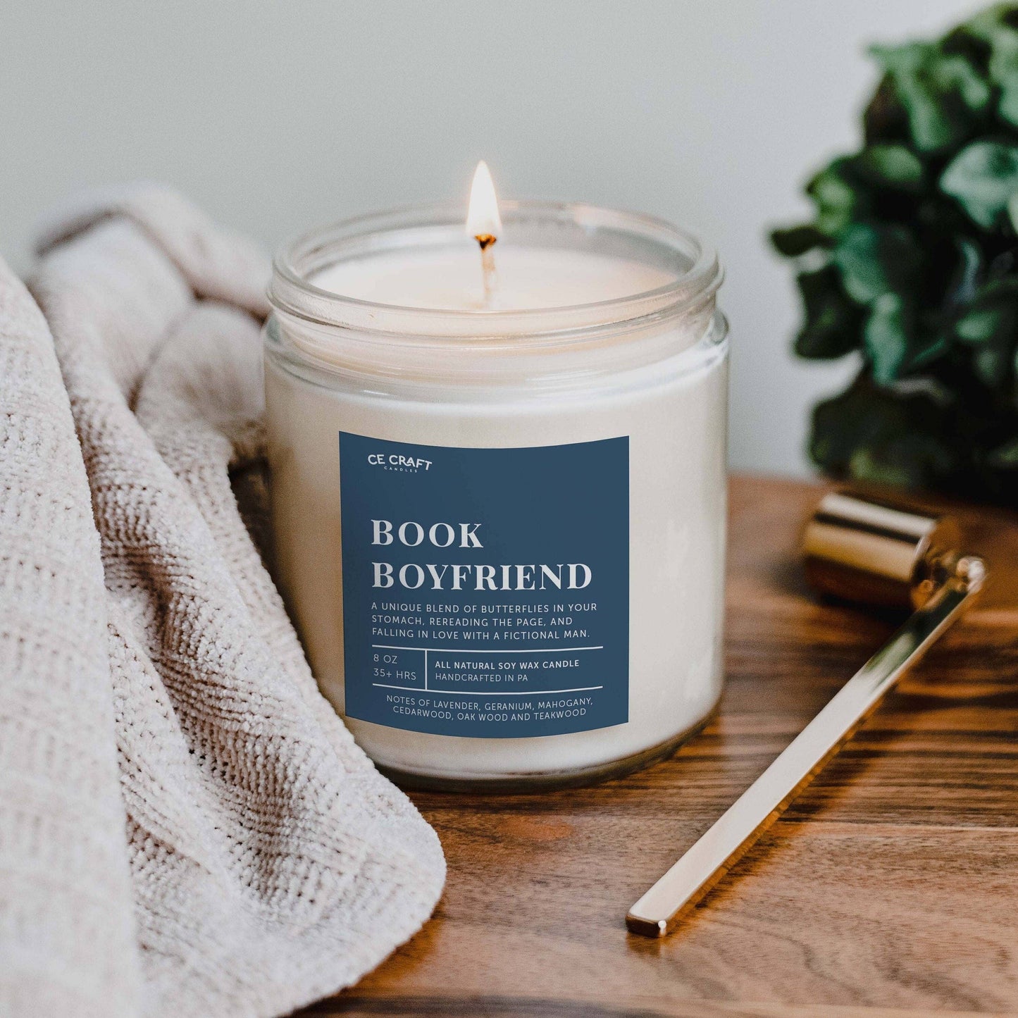 Book Boyfriend Candle