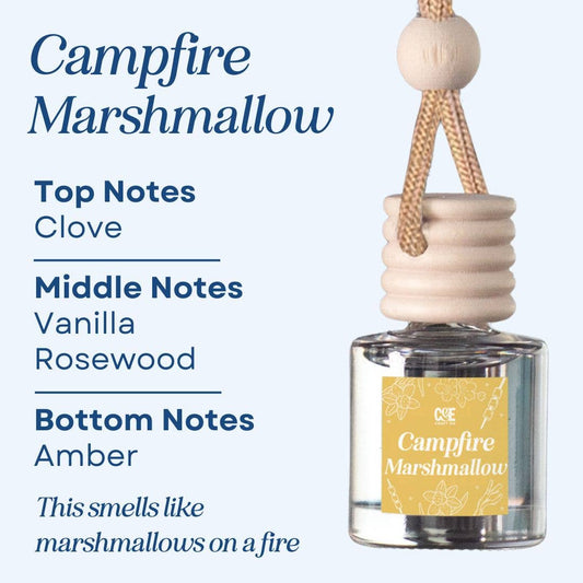 Campfire Marshmallow - Hanging Scented Car Fragrance