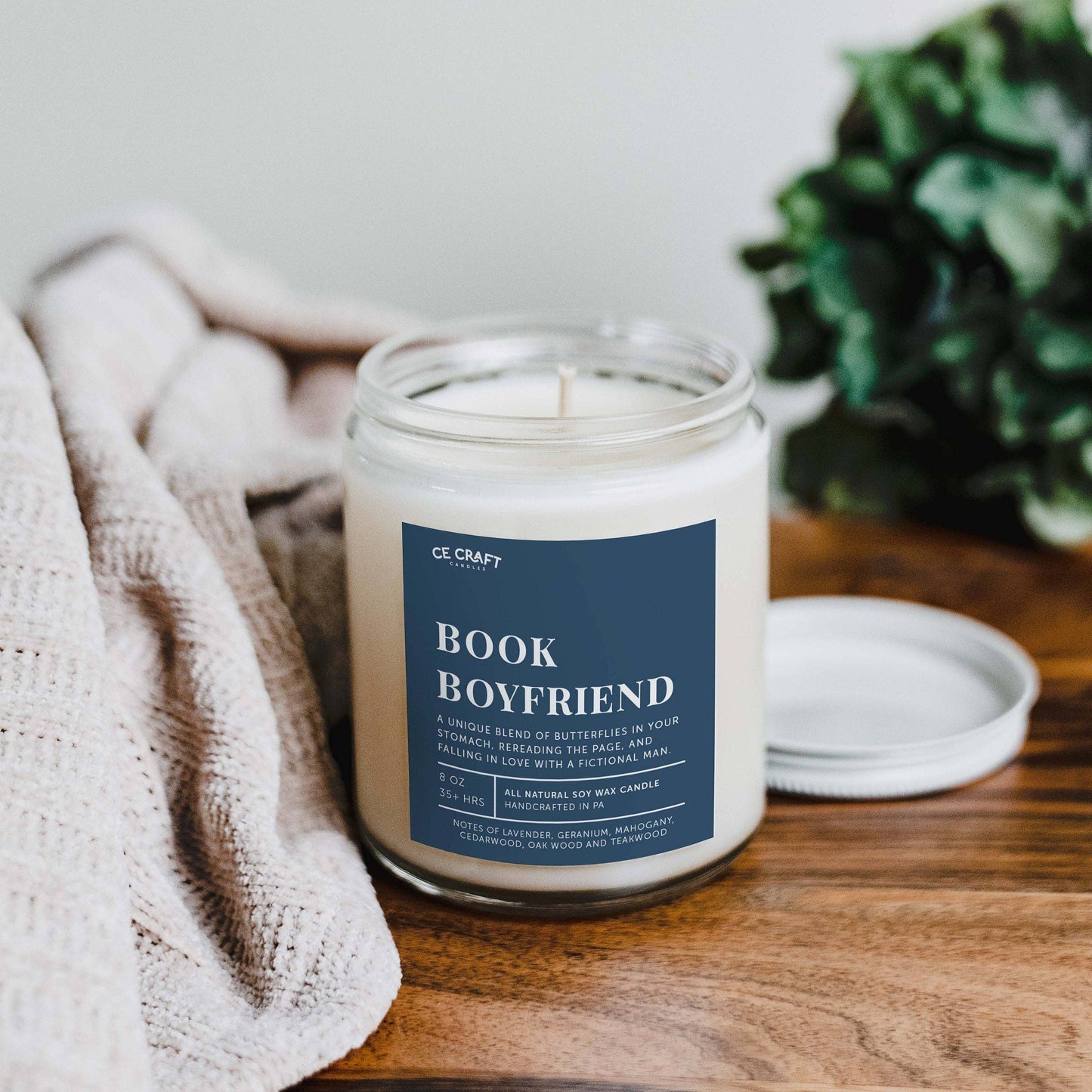 Book Boyfriend Candle