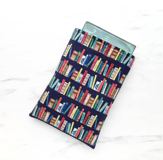 Library Shelves padded book / kindle pouch