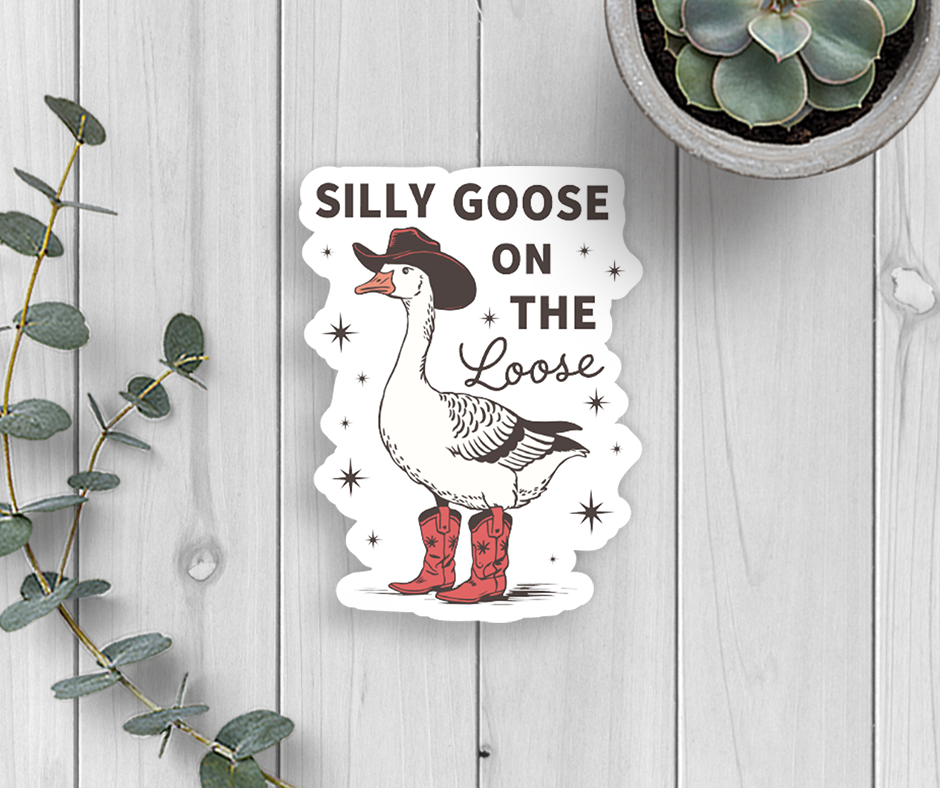 Silly Goose Vinyl Sticker