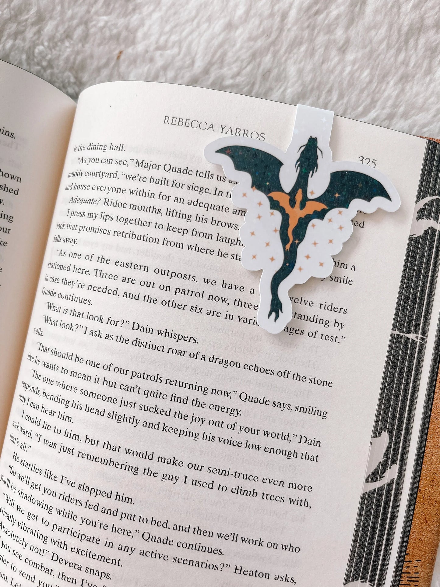 Black and Gold Dragon Holographic Magnetic Bookmark