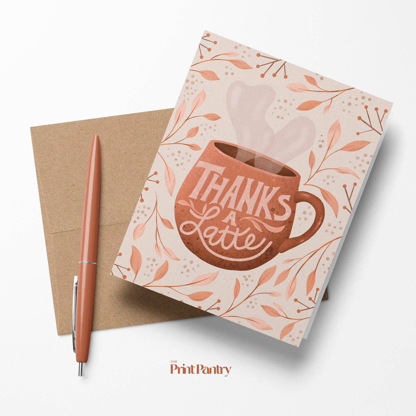 Thanks a Latte Greeting Card