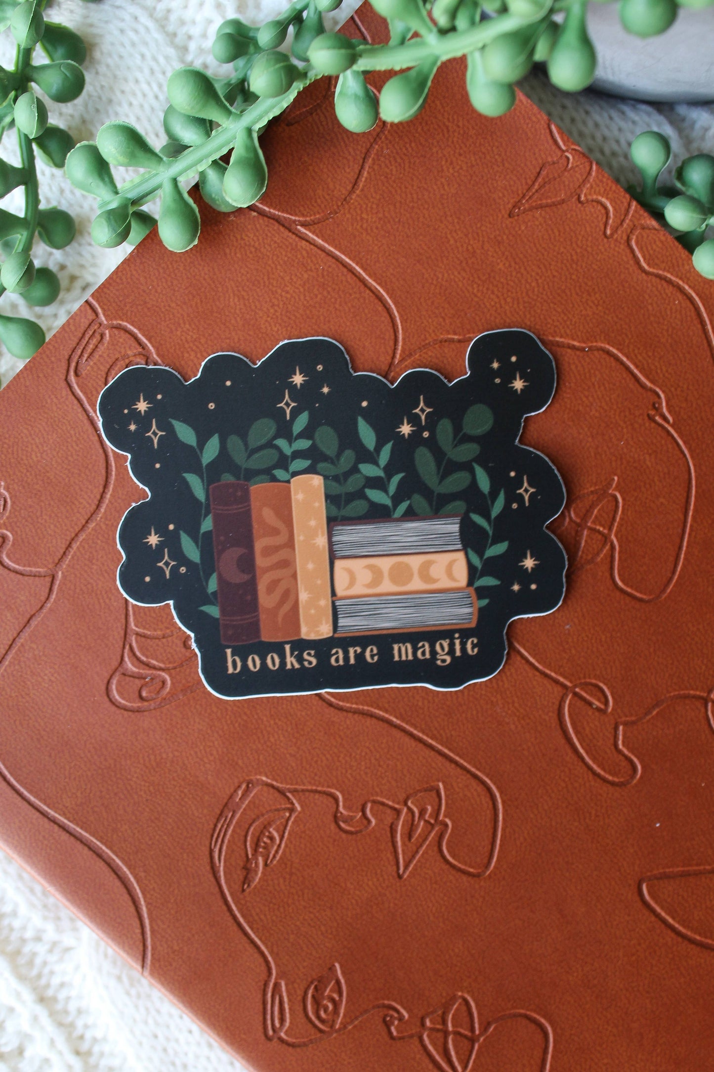 Books Are Magic Vinyl Waterproof Sticker