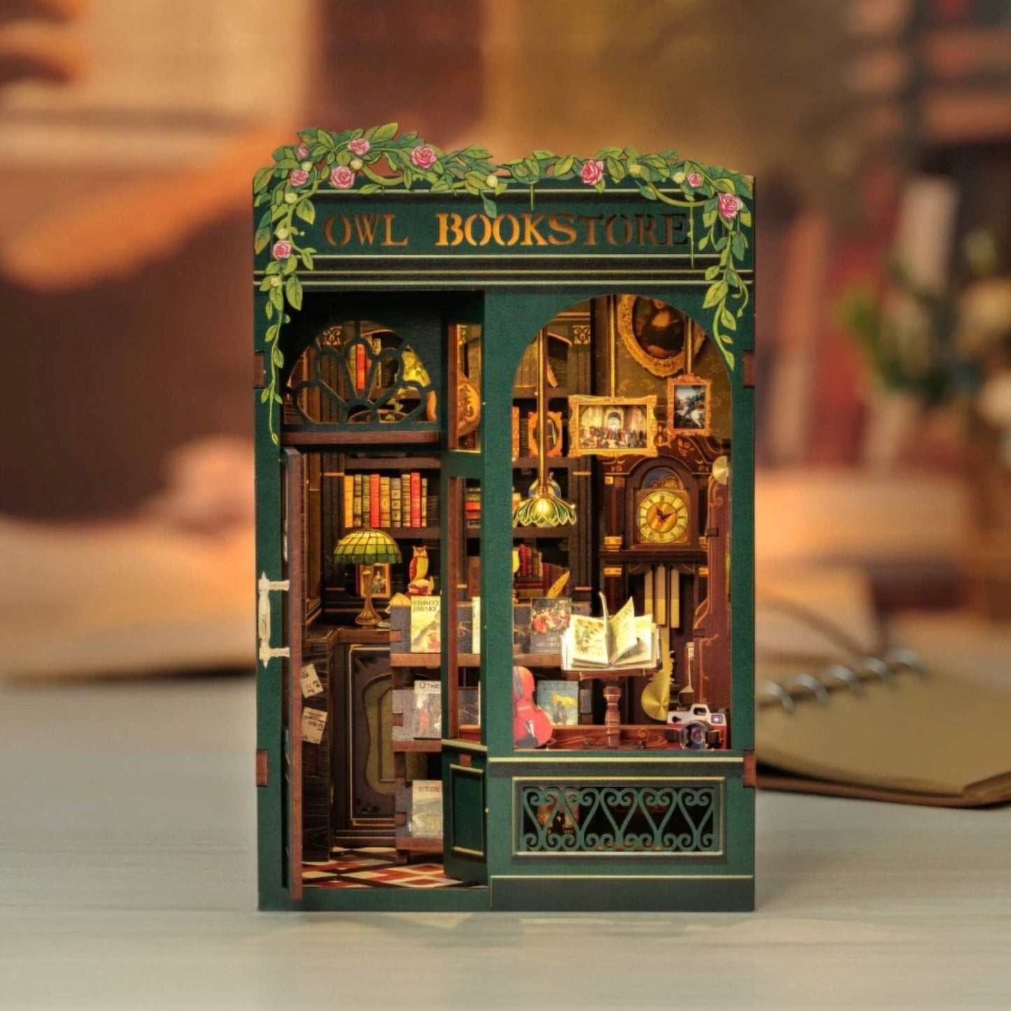 DIY Book Nook Kit: Owl Bookstore