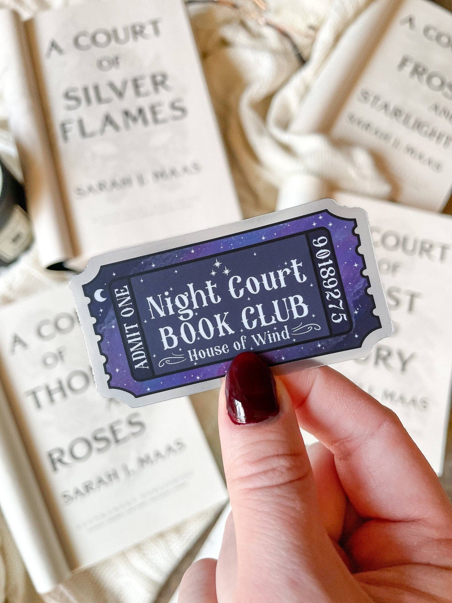 Night Court Book Club Ticket Sticker